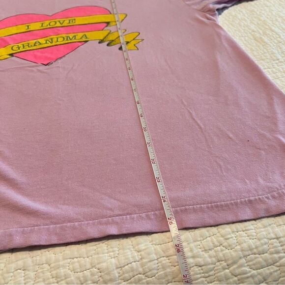 ✨ Vintage Single Stitch I Love Grandma Pink Lavender Shirt - Picture 9 of 9